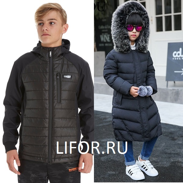 Модный детский пуховик на зиму